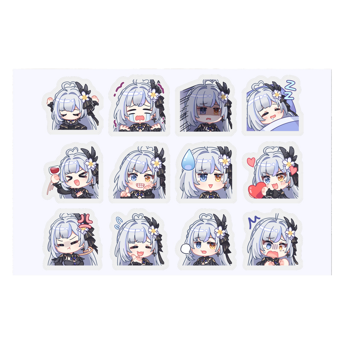 Milky Green Undead of the Night Stickers