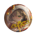 Milky Green Merry Christmas Badge Borderless