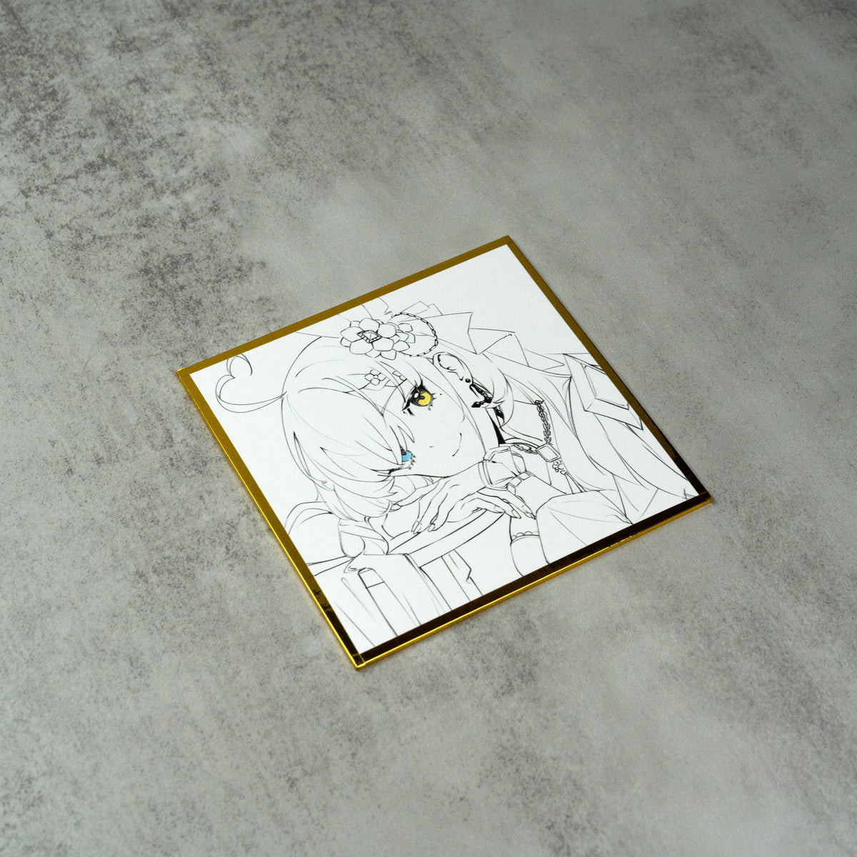 Milky Green Undead of the Night Sketch Ver. Unsigned Shikishi