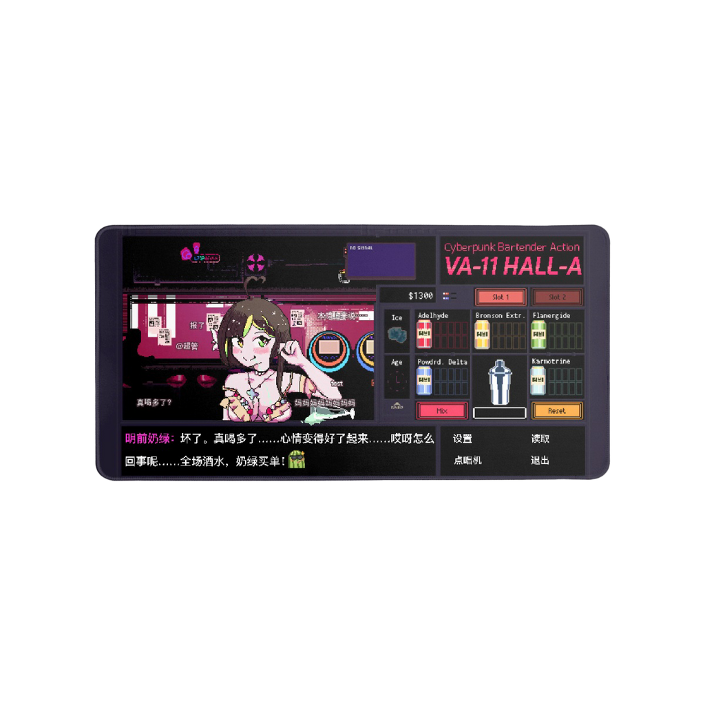 ミルキーグリーン VA-11 Hall-A マウスパッド (中)