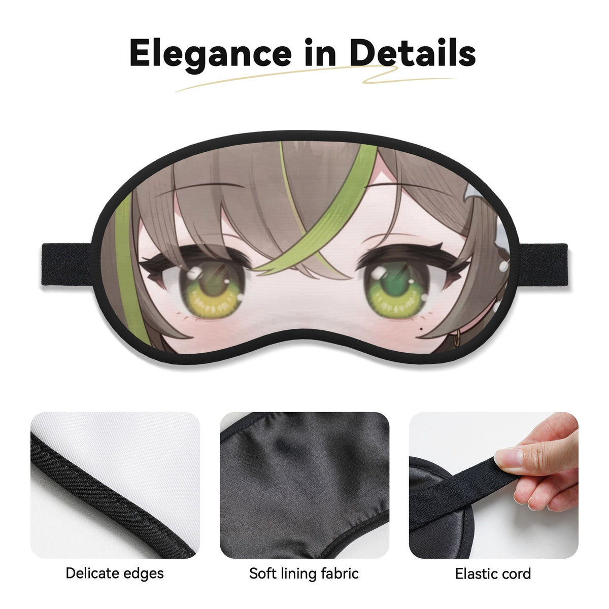 Milky Green White Battle Suit Chibi Ver. Eye Mask