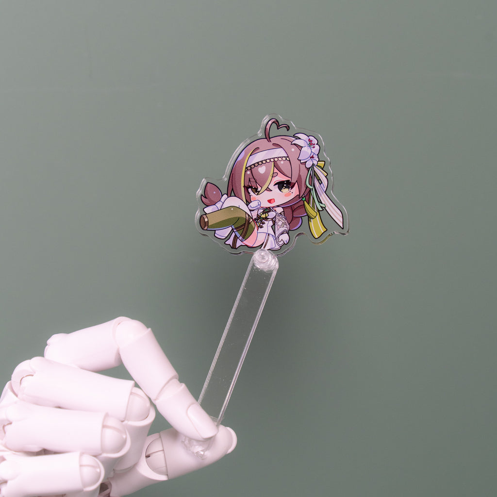 ミルキーグリーンホワイト バトルスーツ「Travel with Me」 アクリルスティック