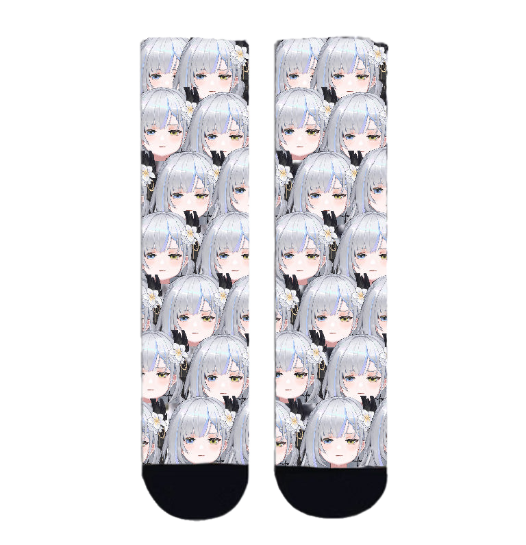 Milky Green Undead of the Night Emote Socks