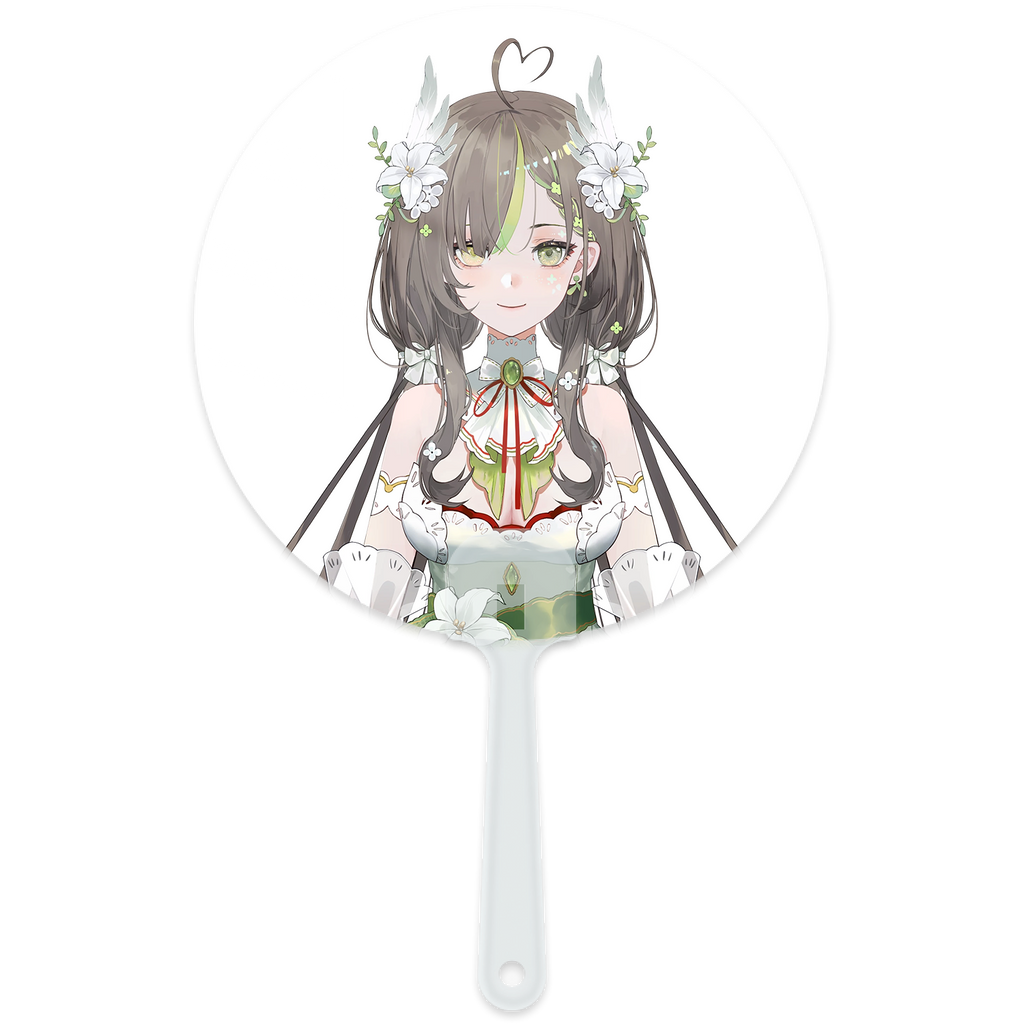 Milky Green Hand Fan