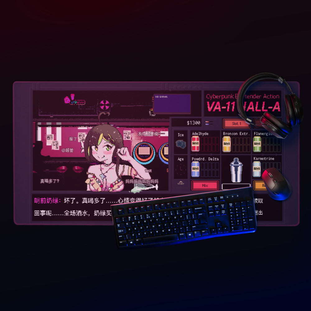 ミルキーグリーン VA-11 Hall-A マウスパッド (M、US)